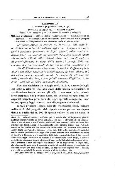 La giustizia amministrativa raccolta di decisioni e pareri del Consiglio di Stato, decisioni della Corte dei conti, sentenze della Cassazione di Roma, e decisioni delle Giunte provinciali amministrative