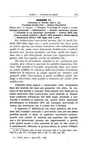 La giustizia amministrativa raccolta di decisioni e pareri del Consiglio di Stato, decisioni della Corte dei conti, sentenze della Cassazione di Roma, e decisioni delle Giunte provinciali amministrative