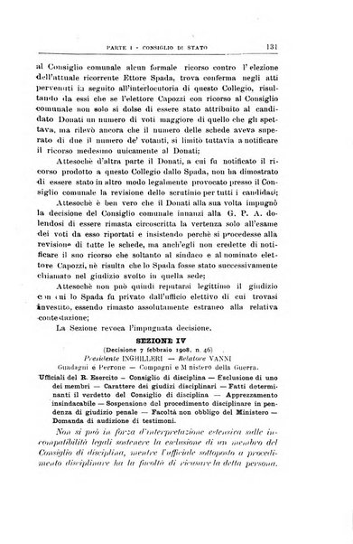 La giustizia amministrativa raccolta di decisioni e pareri del Consiglio di Stato, decisioni della Corte dei conti, sentenze della Cassazione di Roma, e decisioni delle Giunte provinciali amministrative