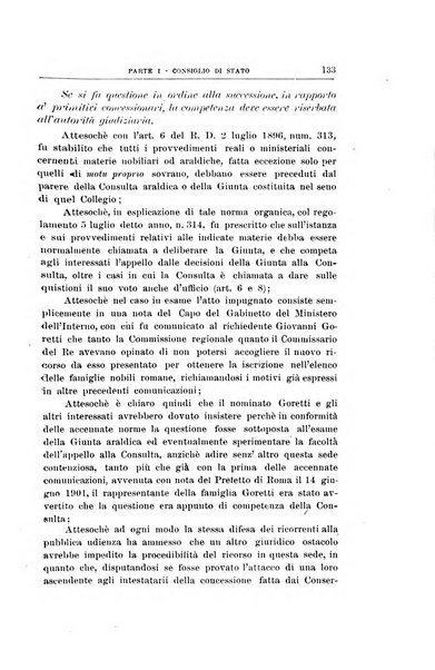 La giustizia amministrativa raccolta di decisioni e pareri del Consiglio di Stato, decisioni della Corte dei conti, sentenze della Cassazione di Roma, e decisioni delle Giunte provinciali amministrative