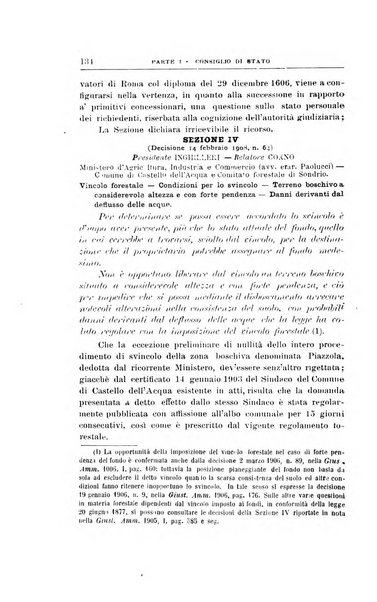 La giustizia amministrativa raccolta di decisioni e pareri del Consiglio di Stato, decisioni della Corte dei conti, sentenze della Cassazione di Roma, e decisioni delle Giunte provinciali amministrative