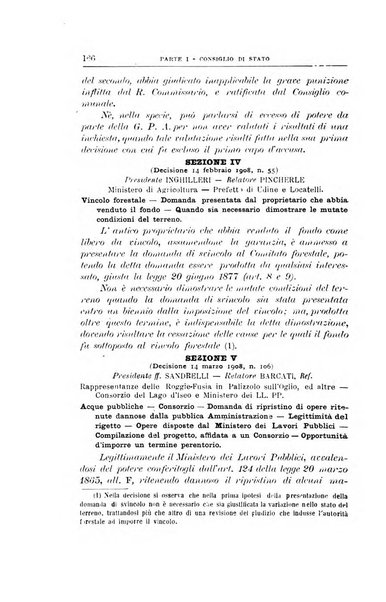 La giustizia amministrativa raccolta di decisioni e pareri del Consiglio di Stato, decisioni della Corte dei conti, sentenze della Cassazione di Roma, e decisioni delle Giunte provinciali amministrative