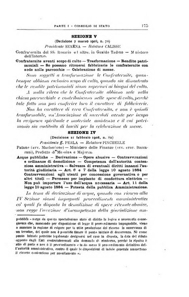 La giustizia amministrativa raccolta di decisioni e pareri del Consiglio di Stato, decisioni della Corte dei conti, sentenze della Cassazione di Roma, e decisioni delle Giunte provinciali amministrative