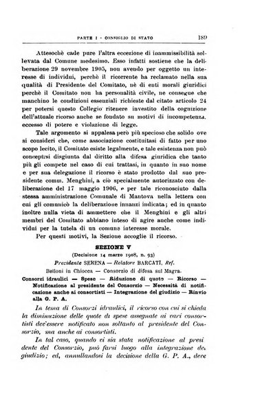 La giustizia amministrativa raccolta di decisioni e pareri del Consiglio di Stato, decisioni della Corte dei conti, sentenze della Cassazione di Roma, e decisioni delle Giunte provinciali amministrative