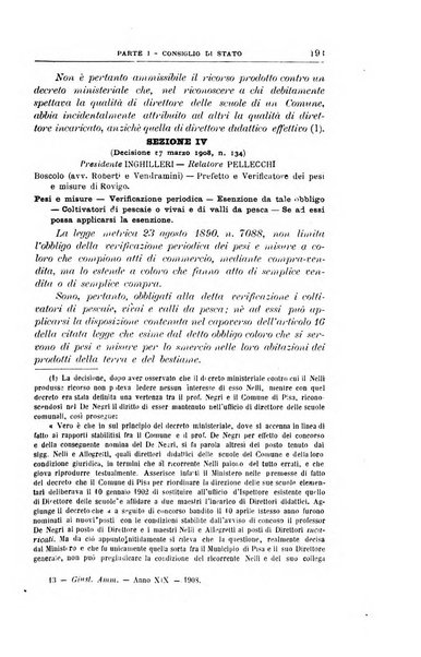 La giustizia amministrativa raccolta di decisioni e pareri del Consiglio di Stato, decisioni della Corte dei conti, sentenze della Cassazione di Roma, e decisioni delle Giunte provinciali amministrative