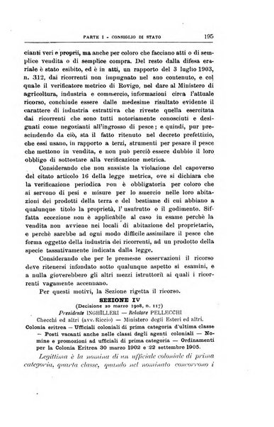 La giustizia amministrativa raccolta di decisioni e pareri del Consiglio di Stato, decisioni della Corte dei conti, sentenze della Cassazione di Roma, e decisioni delle Giunte provinciali amministrative