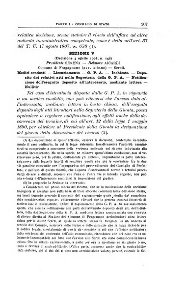 La giustizia amministrativa raccolta di decisioni e pareri del Consiglio di Stato, decisioni della Corte dei conti, sentenze della Cassazione di Roma, e decisioni delle Giunte provinciali amministrative