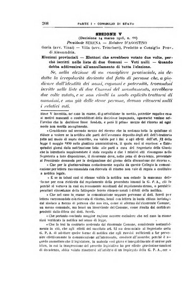 La giustizia amministrativa raccolta di decisioni e pareri del Consiglio di Stato, decisioni della Corte dei conti, sentenze della Cassazione di Roma, e decisioni delle Giunte provinciali amministrative