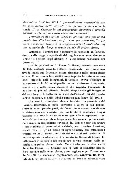 La giustizia amministrativa raccolta di decisioni e pareri del Consiglio di Stato, decisioni della Corte dei conti, sentenze della Cassazione di Roma, e decisioni delle Giunte provinciali amministrative