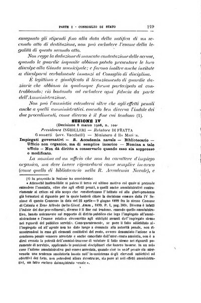 La giustizia amministrativa raccolta di decisioni e pareri del Consiglio di Stato, decisioni della Corte dei conti, sentenze della Cassazione di Roma, e decisioni delle Giunte provinciali amministrative