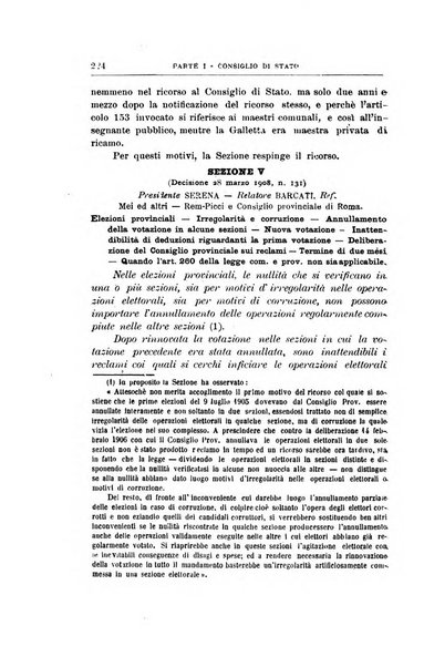 La giustizia amministrativa raccolta di decisioni e pareri del Consiglio di Stato, decisioni della Corte dei conti, sentenze della Cassazione di Roma, e decisioni delle Giunte provinciali amministrative