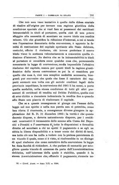 La giustizia amministrativa raccolta di decisioni e pareri del Consiglio di Stato, decisioni della Corte dei conti, sentenze della Cassazione di Roma, e decisioni delle Giunte provinciali amministrative