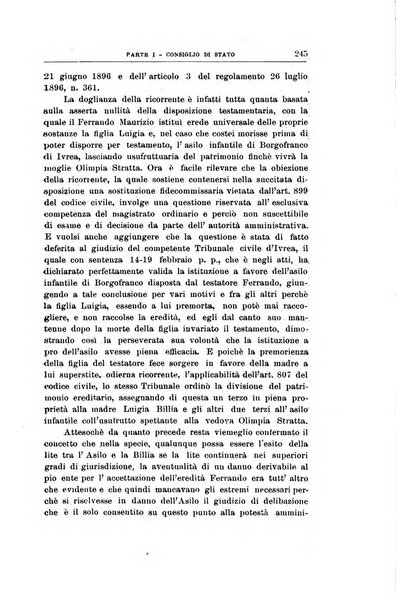 La giustizia amministrativa raccolta di decisioni e pareri del Consiglio di Stato, decisioni della Corte dei conti, sentenze della Cassazione di Roma, e decisioni delle Giunte provinciali amministrative