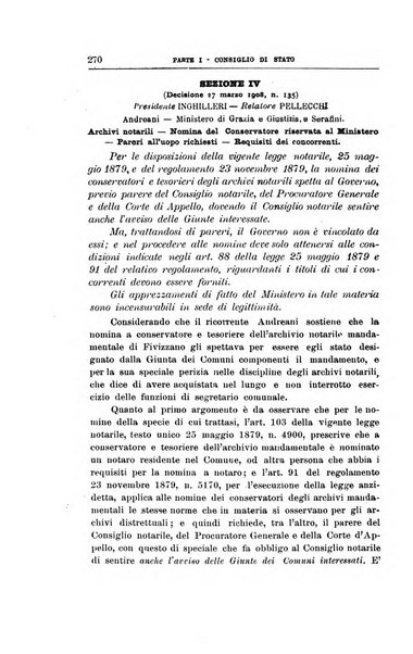 La giustizia amministrativa raccolta di decisioni e pareri del Consiglio di Stato, decisioni della Corte dei conti, sentenze della Cassazione di Roma, e decisioni delle Giunte provinciali amministrative