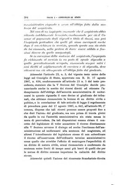 La giustizia amministrativa raccolta di decisioni e pareri del Consiglio di Stato, decisioni della Corte dei conti, sentenze della Cassazione di Roma, e decisioni delle Giunte provinciali amministrative