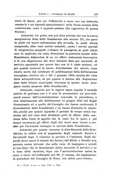 La giustizia amministrativa raccolta di decisioni e pareri del Consiglio di Stato, decisioni della Corte dei conti, sentenze della Cassazione di Roma, e decisioni delle Giunte provinciali amministrative