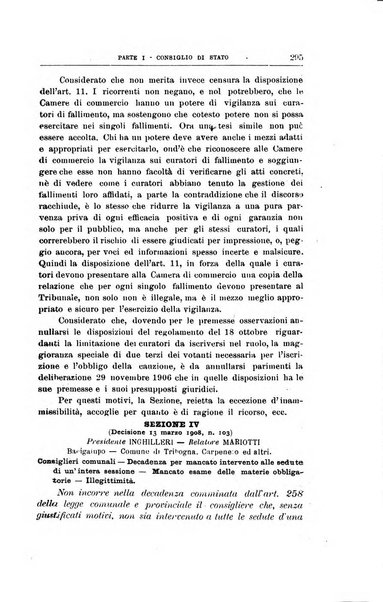 La giustizia amministrativa raccolta di decisioni e pareri del Consiglio di Stato, decisioni della Corte dei conti, sentenze della Cassazione di Roma, e decisioni delle Giunte provinciali amministrative