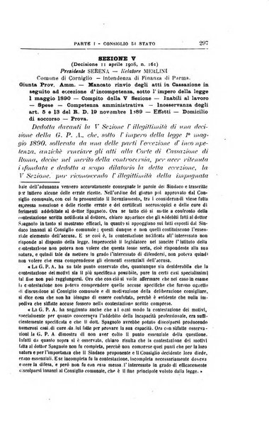 La giustizia amministrativa raccolta di decisioni e pareri del Consiglio di Stato, decisioni della Corte dei conti, sentenze della Cassazione di Roma, e decisioni delle Giunte provinciali amministrative