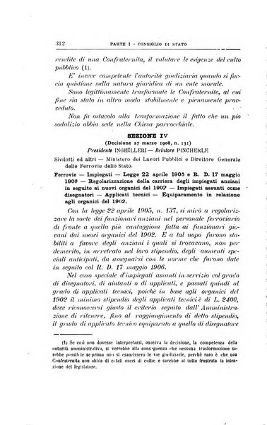 La giustizia amministrativa raccolta di decisioni e pareri del Consiglio di Stato, decisioni della Corte dei conti, sentenze della Cassazione di Roma, e decisioni delle Giunte provinciali amministrative