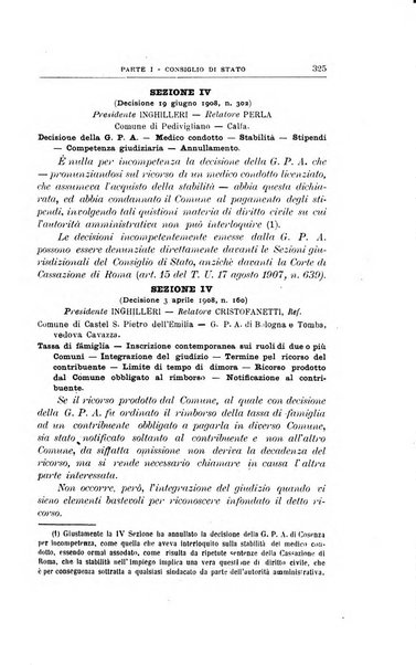 La giustizia amministrativa raccolta di decisioni e pareri del Consiglio di Stato, decisioni della Corte dei conti, sentenze della Cassazione di Roma, e decisioni delle Giunte provinciali amministrative