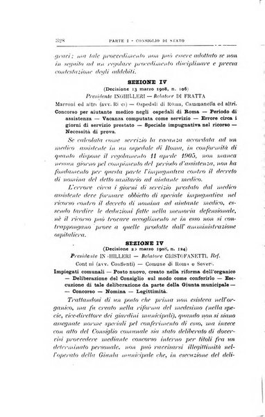 La giustizia amministrativa raccolta di decisioni e pareri del Consiglio di Stato, decisioni della Corte dei conti, sentenze della Cassazione di Roma, e decisioni delle Giunte provinciali amministrative