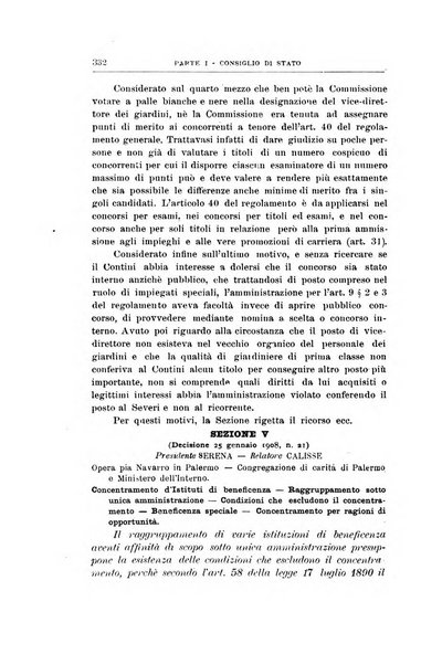 La giustizia amministrativa raccolta di decisioni e pareri del Consiglio di Stato, decisioni della Corte dei conti, sentenze della Cassazione di Roma, e decisioni delle Giunte provinciali amministrative