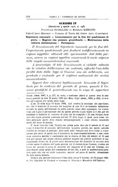 La giustizia amministrativa raccolta di decisioni e pareri del Consiglio di Stato, decisioni della Corte dei conti, sentenze della Cassazione di Roma, e decisioni delle Giunte provinciali amministrative