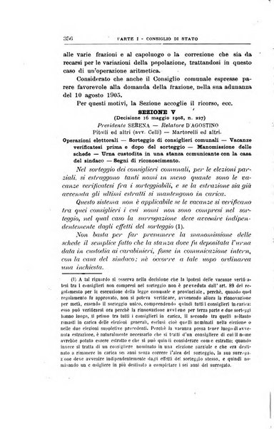 La giustizia amministrativa raccolta di decisioni e pareri del Consiglio di Stato, decisioni della Corte dei conti, sentenze della Cassazione di Roma, e decisioni delle Giunte provinciali amministrative