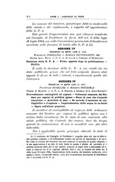 La giustizia amministrativa raccolta di decisioni e pareri del Consiglio di Stato, decisioni della Corte dei conti, sentenze della Cassazione di Roma, e decisioni delle Giunte provinciali amministrative