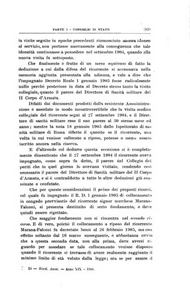 La giustizia amministrativa raccolta di decisioni e pareri del Consiglio di Stato, decisioni della Corte dei conti, sentenze della Cassazione di Roma, e decisioni delle Giunte provinciali amministrative