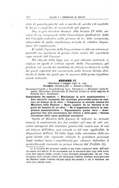 La giustizia amministrativa raccolta di decisioni e pareri del Consiglio di Stato, decisioni della Corte dei conti, sentenze della Cassazione di Roma, e decisioni delle Giunte provinciali amministrative