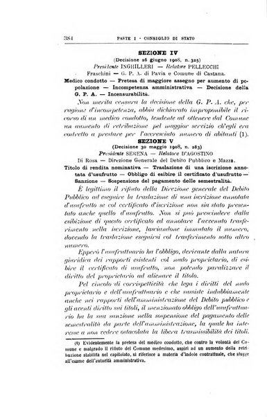 La giustizia amministrativa raccolta di decisioni e pareri del Consiglio di Stato, decisioni della Corte dei conti, sentenze della Cassazione di Roma, e decisioni delle Giunte provinciali amministrative