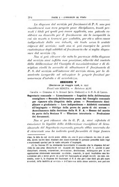 La giustizia amministrativa raccolta di decisioni e pareri del Consiglio di Stato, decisioni della Corte dei conti, sentenze della Cassazione di Roma, e decisioni delle Giunte provinciali amministrative