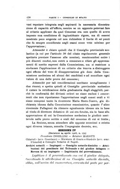 La giustizia amministrativa raccolta di decisioni e pareri del Consiglio di Stato, decisioni della Corte dei conti, sentenze della Cassazione di Roma, e decisioni delle Giunte provinciali amministrative