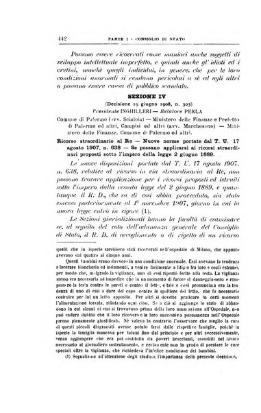 La giustizia amministrativa raccolta di decisioni e pareri del Consiglio di Stato, decisioni della Corte dei conti, sentenze della Cassazione di Roma, e decisioni delle Giunte provinciali amministrative