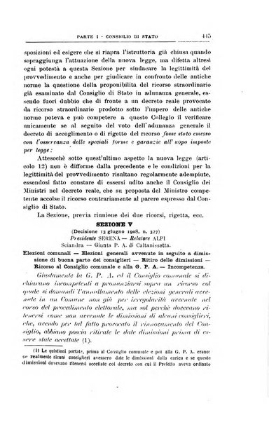 La giustizia amministrativa raccolta di decisioni e pareri del Consiglio di Stato, decisioni della Corte dei conti, sentenze della Cassazione di Roma, e decisioni delle Giunte provinciali amministrative