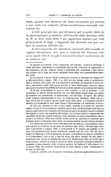 La giustizia amministrativa raccolta di decisioni e pareri del Consiglio di Stato, decisioni della Corte dei conti, sentenze della Cassazione di Roma, e decisioni delle Giunte provinciali amministrative