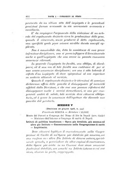 La giustizia amministrativa raccolta di decisioni e pareri del Consiglio di Stato, decisioni della Corte dei conti, sentenze della Cassazione di Roma, e decisioni delle Giunte provinciali amministrative