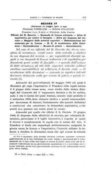 La giustizia amministrativa raccolta di decisioni e pareri del Consiglio di Stato, decisioni della Corte dei conti, sentenze della Cassazione di Roma, e decisioni delle Giunte provinciali amministrative