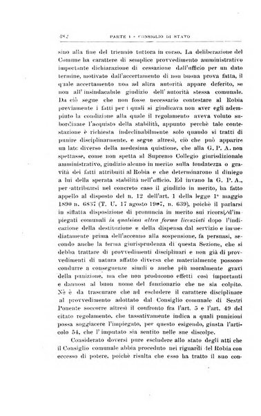 La giustizia amministrativa raccolta di decisioni e pareri del Consiglio di Stato, decisioni della Corte dei conti, sentenze della Cassazione di Roma, e decisioni delle Giunte provinciali amministrative