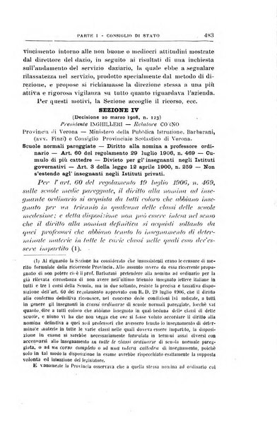 La giustizia amministrativa raccolta di decisioni e pareri del Consiglio di Stato, decisioni della Corte dei conti, sentenze della Cassazione di Roma, e decisioni delle Giunte provinciali amministrative