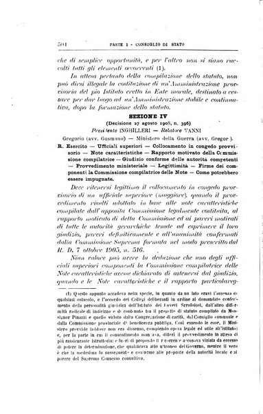 La giustizia amministrativa raccolta di decisioni e pareri del Consiglio di Stato, decisioni della Corte dei conti, sentenze della Cassazione di Roma, e decisioni delle Giunte provinciali amministrative