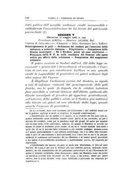 La giustizia amministrativa raccolta di decisioni e pareri del Consiglio di Stato, decisioni della Corte dei conti, sentenze della Cassazione di Roma, e decisioni delle Giunte provinciali amministrative