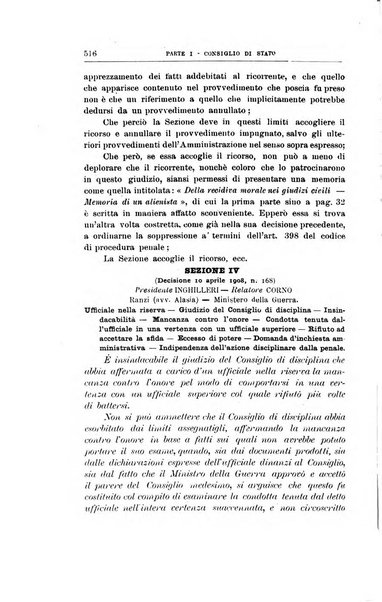 La giustizia amministrativa raccolta di decisioni e pareri del Consiglio di Stato, decisioni della Corte dei conti, sentenze della Cassazione di Roma, e decisioni delle Giunte provinciali amministrative