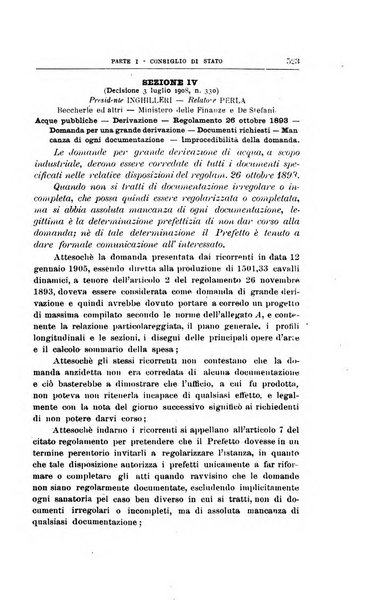 La giustizia amministrativa raccolta di decisioni e pareri del Consiglio di Stato, decisioni della Corte dei conti, sentenze della Cassazione di Roma, e decisioni delle Giunte provinciali amministrative