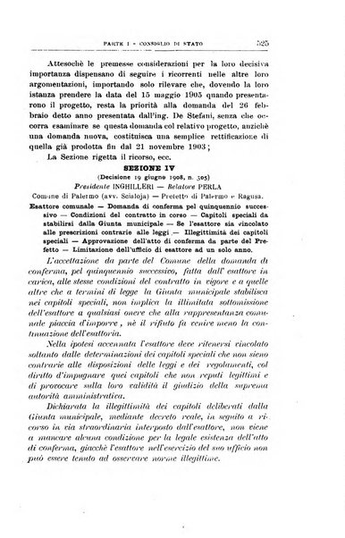 La giustizia amministrativa raccolta di decisioni e pareri del Consiglio di Stato, decisioni della Corte dei conti, sentenze della Cassazione di Roma, e decisioni delle Giunte provinciali amministrative