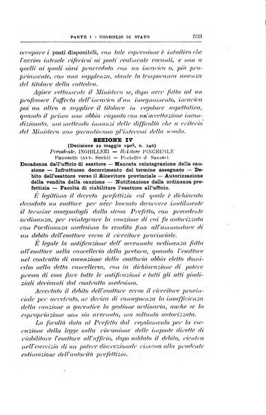 La giustizia amministrativa raccolta di decisioni e pareri del Consiglio di Stato, decisioni della Corte dei conti, sentenze della Cassazione di Roma, e decisioni delle Giunte provinciali amministrative