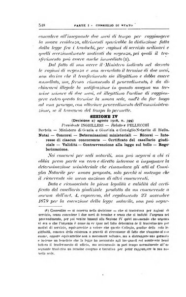 La giustizia amministrativa raccolta di decisioni e pareri del Consiglio di Stato, decisioni della Corte dei conti, sentenze della Cassazione di Roma, e decisioni delle Giunte provinciali amministrative