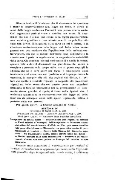 La giustizia amministrativa raccolta di decisioni e pareri del Consiglio di Stato, decisioni della Corte dei conti, sentenze della Cassazione di Roma, e decisioni delle Giunte provinciali amministrative