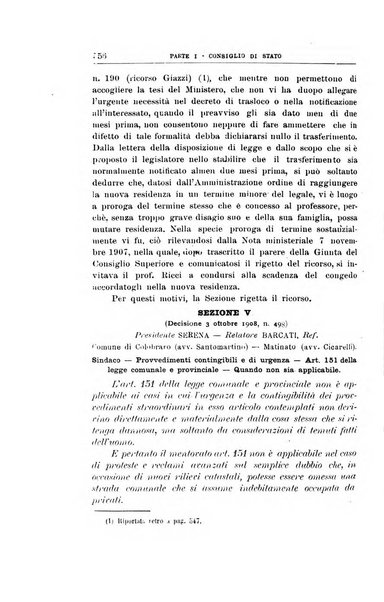 La giustizia amministrativa raccolta di decisioni e pareri del Consiglio di Stato, decisioni della Corte dei conti, sentenze della Cassazione di Roma, e decisioni delle Giunte provinciali amministrative